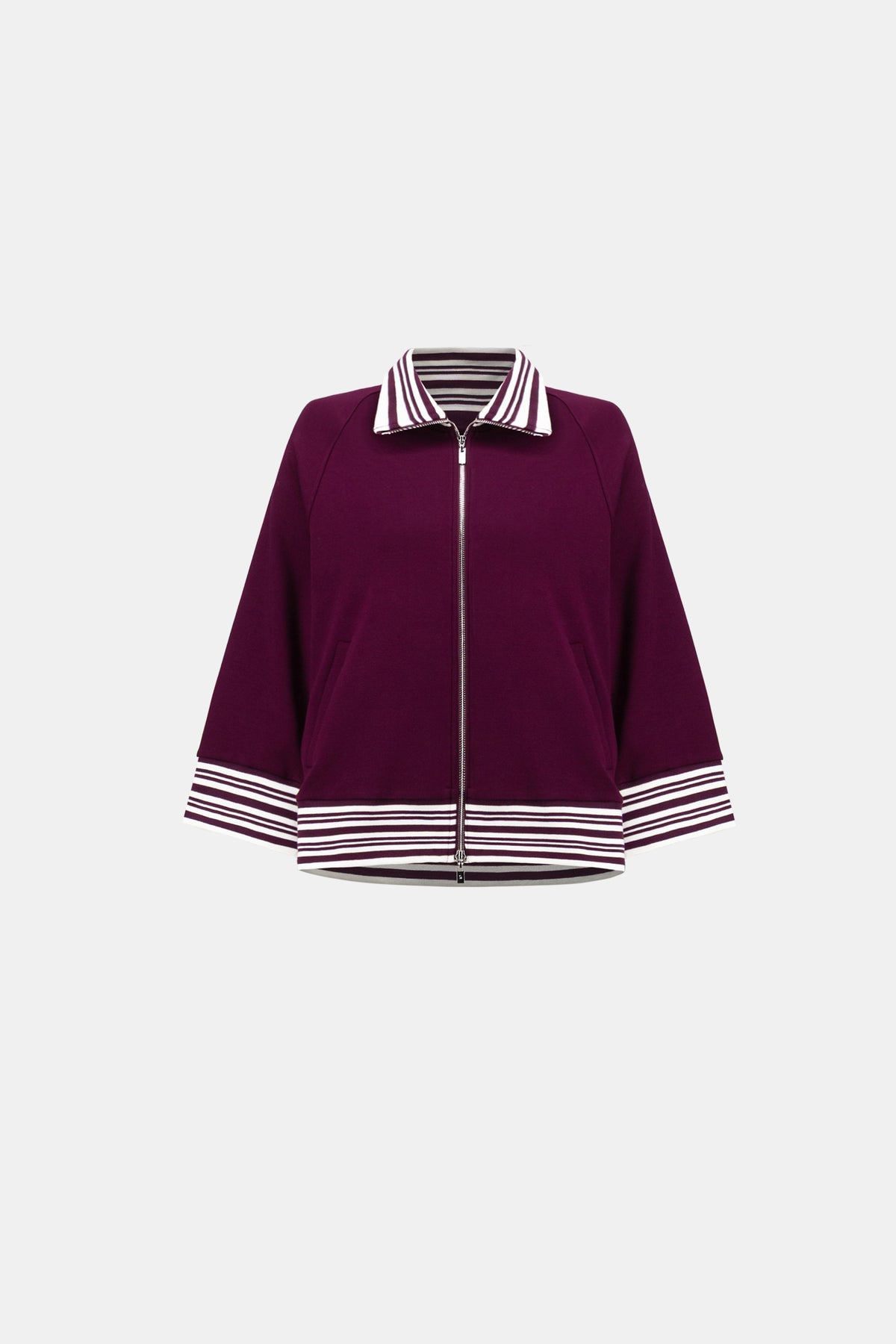 Joseph Ribkoff Elderberry Funnel Neck Jacket
