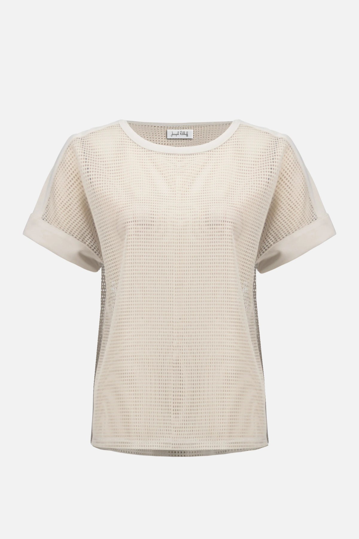 Joseph Ribkoff Moonstone Silky Knit and Mesh Straight Top