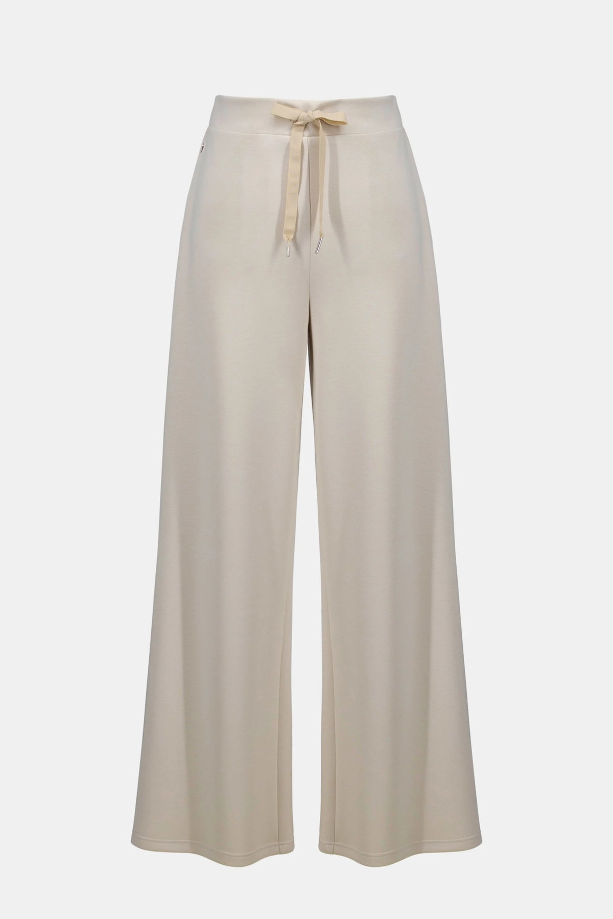 Joseph Ribkoff Moonstone Scuba Jersey Wide Leg Pull-On Pants With Drawcord