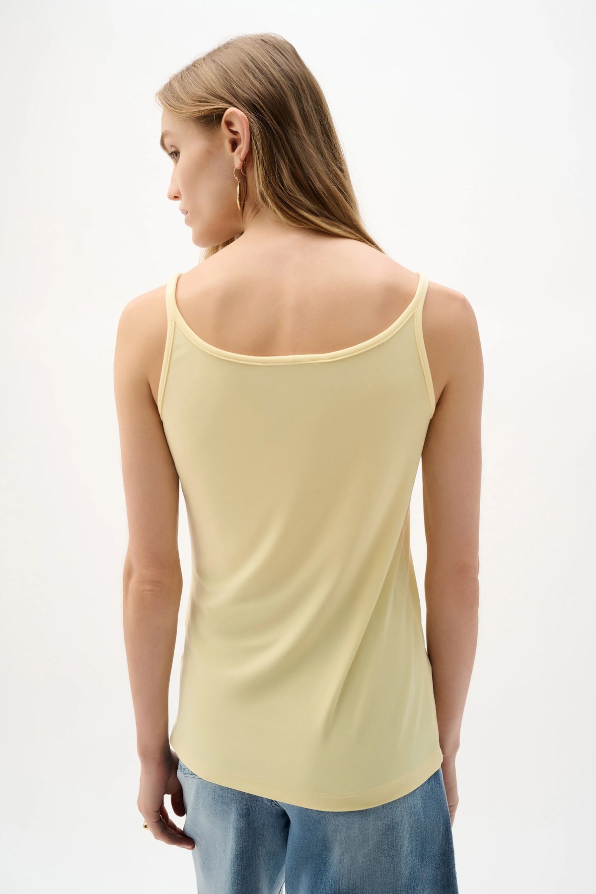 Joseph Ribkoff Mellow Yellow Silky Knit Fitted Camisole