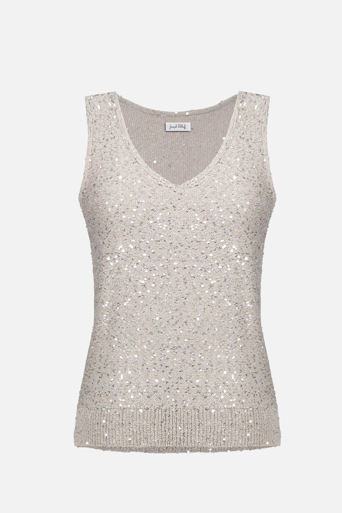 Joseph Ribkoff Moonstone Sequins Yarn V-Neck Camisole