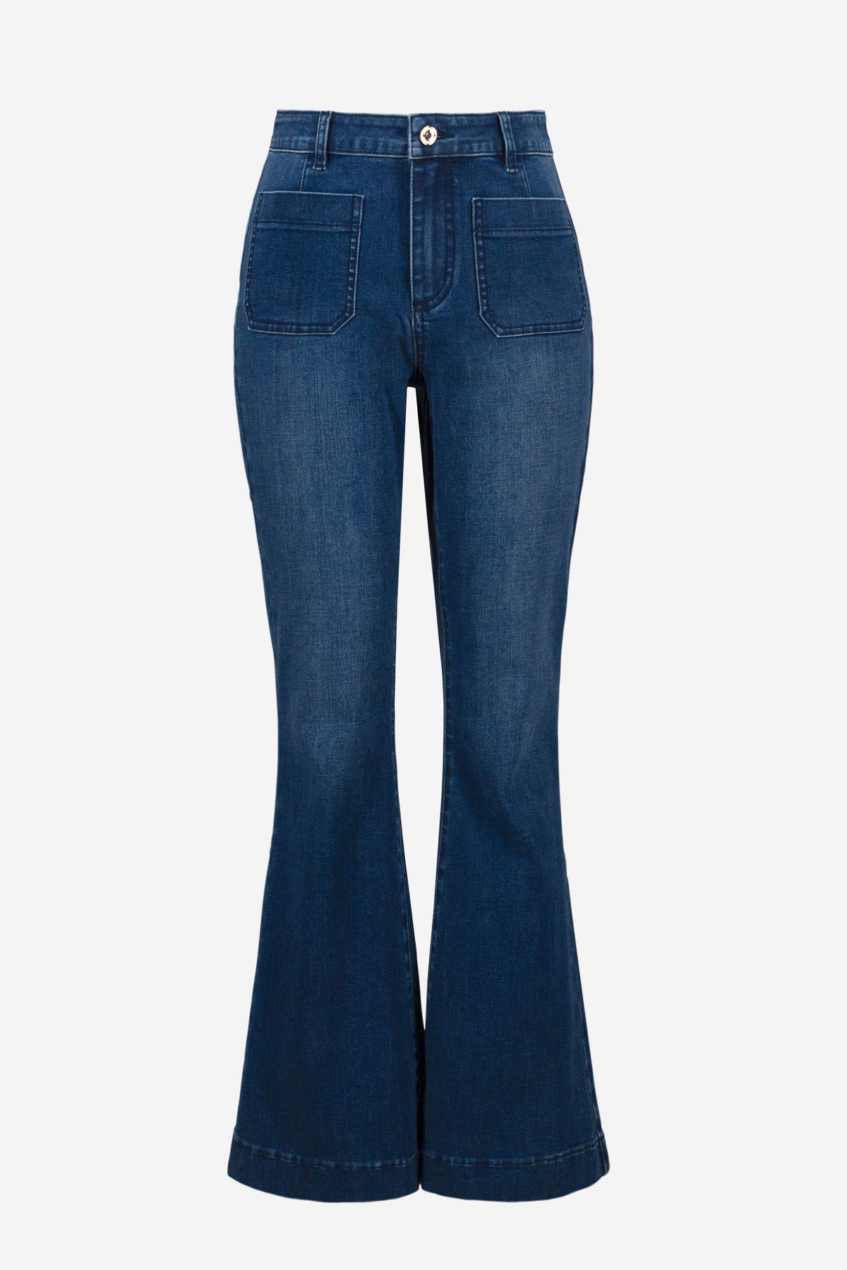 Joseph Ribkoff Flare Jeans With Patch Pockets