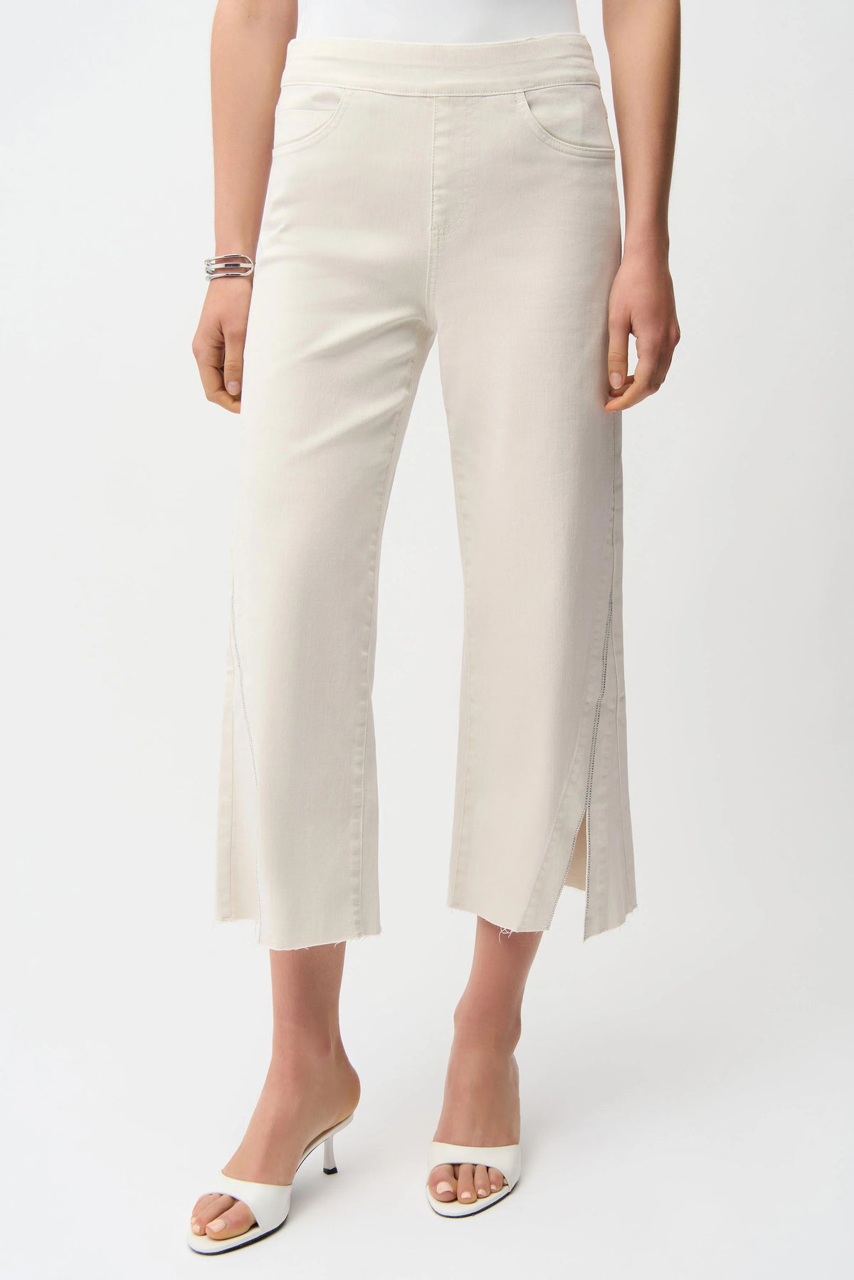Joseph Ribkoff Birch Culotte Jeans With Rhinestones