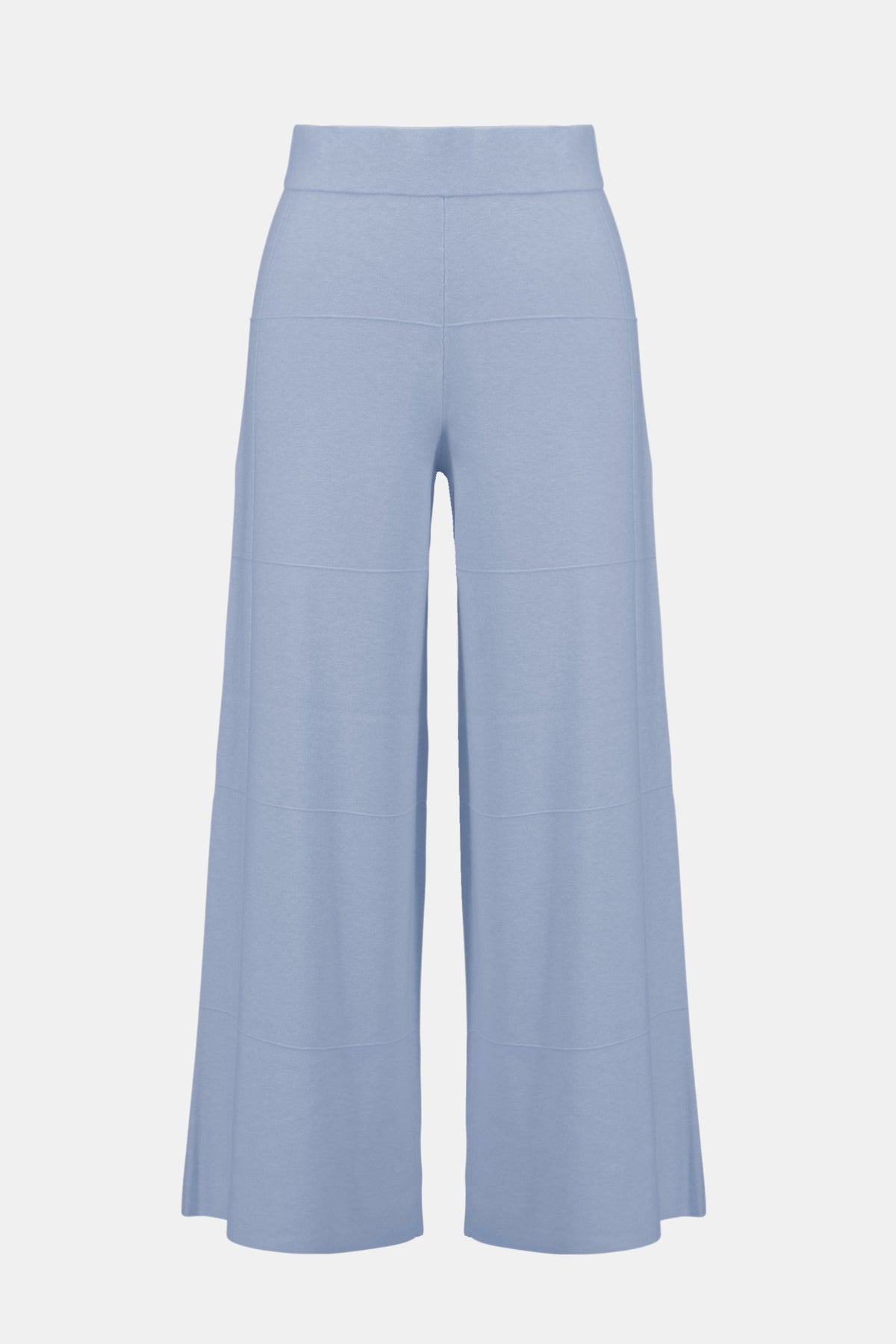 Joseph Ribkoff Chambray Blue Brushed Viscose Culotte Pants