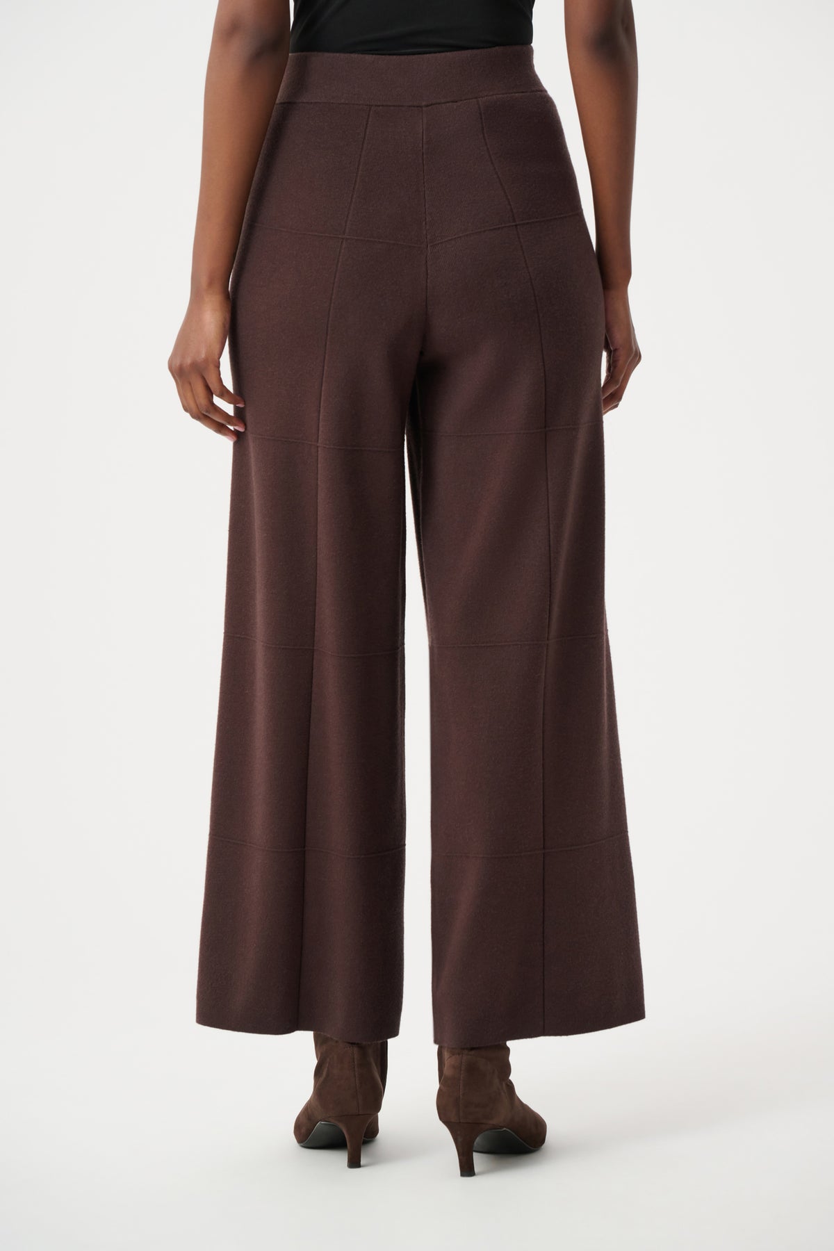 Joseph Ribkoff Mocha Brushed Viscose Culotte Pants