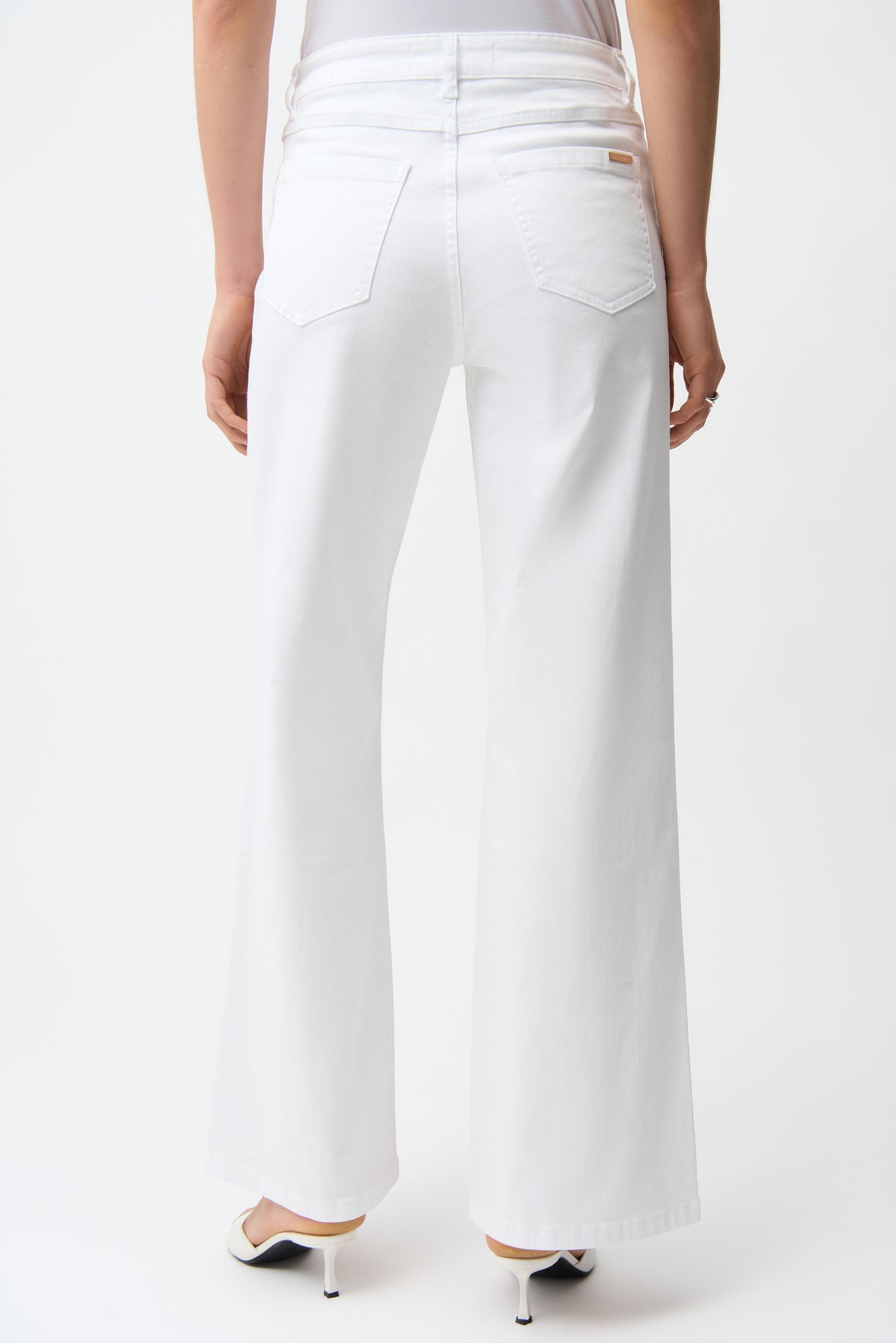 Joseph Ribkoff White Goldie | Classic Wide-Leg Stretch Jeans
