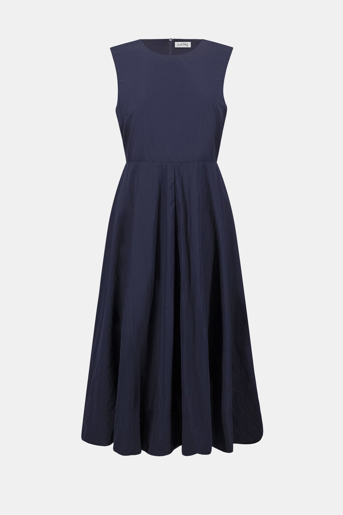 Joseph Ribkoff Midnight Blue Woven Parachute A-Line Dress With Bubble Skirt