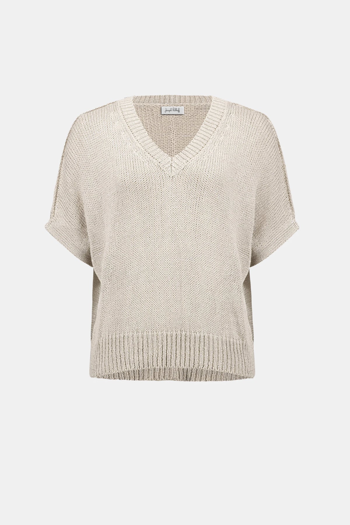 Joseph Ribkoff Moonstone Viscose and Lurex Sweater Knit Relaxed Top