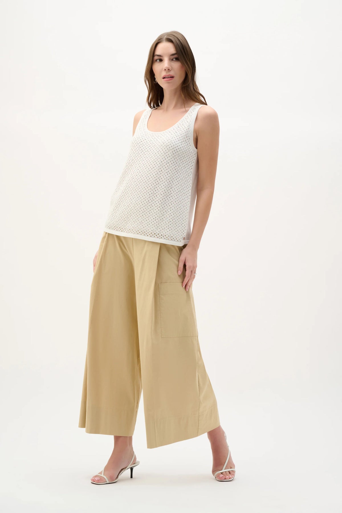 Joseph Ribkoff Vanilla Embellished Knit Camisole