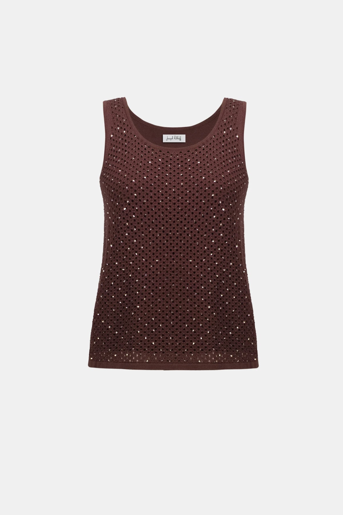 Joseph Ribkoff Mahogany Embellished Knit Camisole