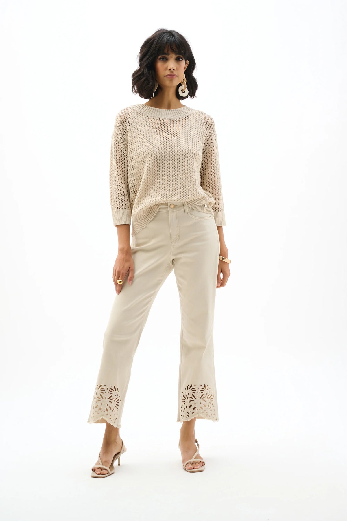 Joseph Ribkoff Moonstone Acrylic Blend Open Stitch Sweater