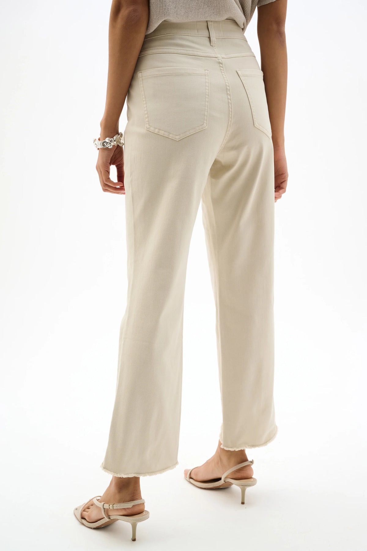 Joseph Ribkoff Moonstone Repreve® Straight Jeans With Flower Embroidery