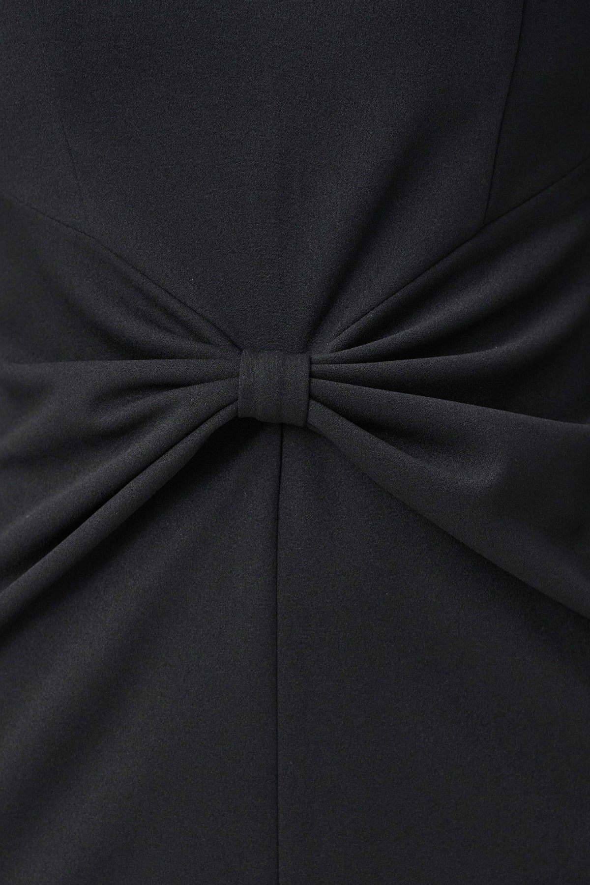 Joseph Ribkoff Black Scuba Crepe Knotted-Waist Sheath Dress