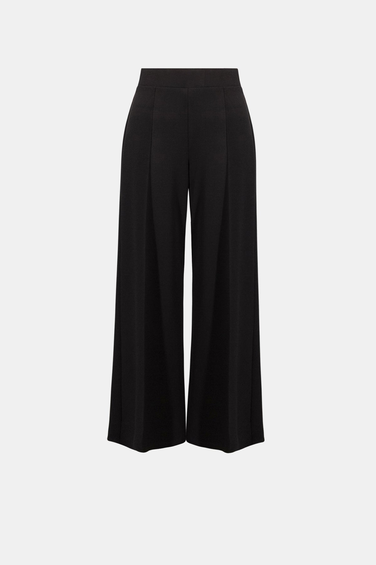 Joseph Ribkoff Black Scuba Jersey Wide Leg Pull-On Pants