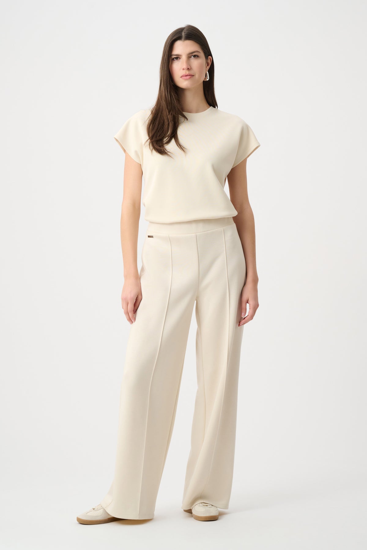 Joseph Ribkoff Birch Scuba Jersey Wide Leg Pull-On Pants