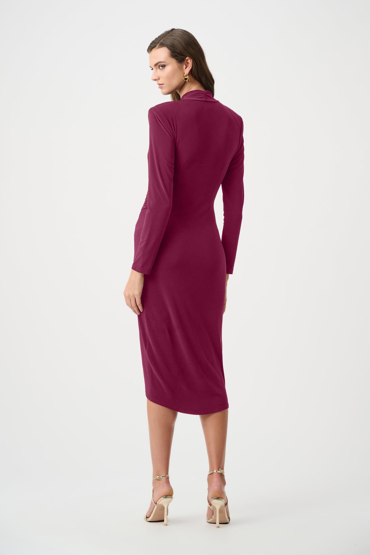 Joseph Ribkoff Berry Burst Signature | Silky Knit Sheath Wrap Dress
