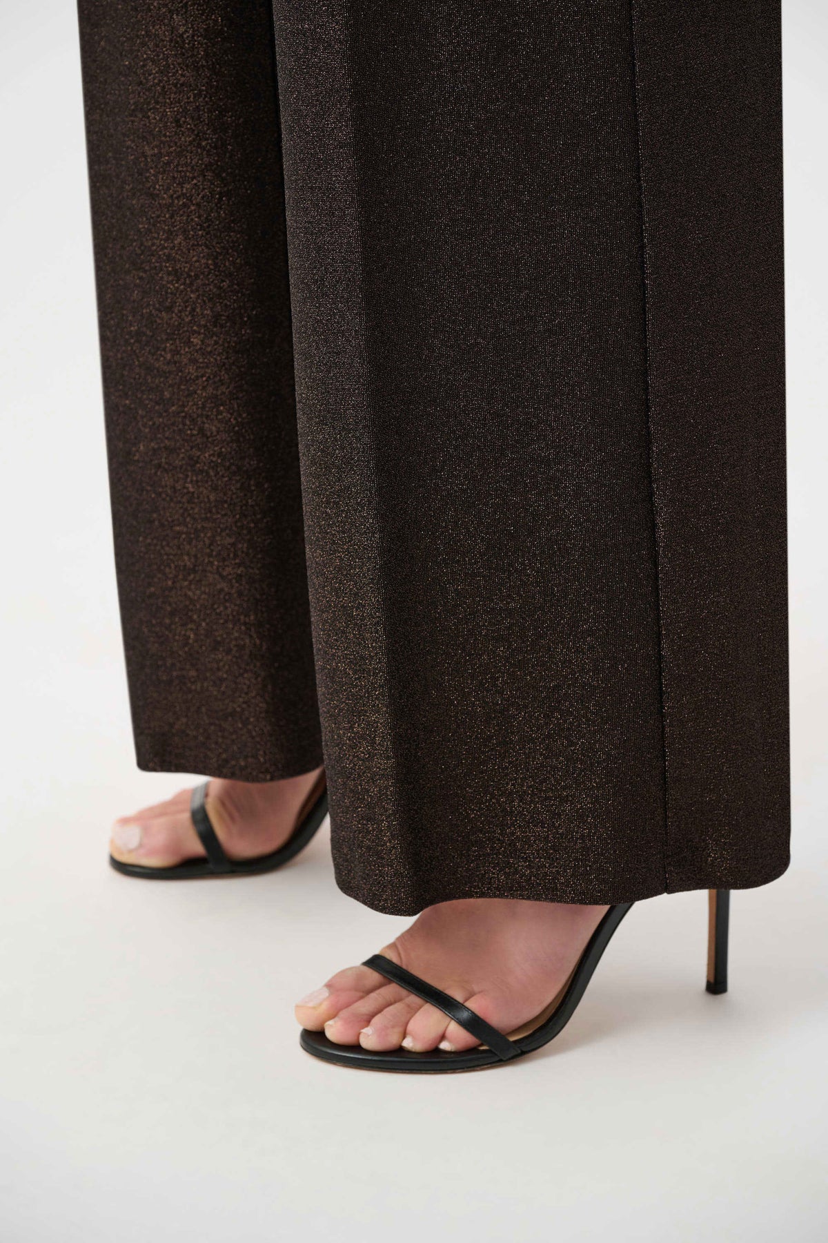Joseph Ribkoff Bronze Signature | Sparkle Knit Wide Leg Pull-On Pants
