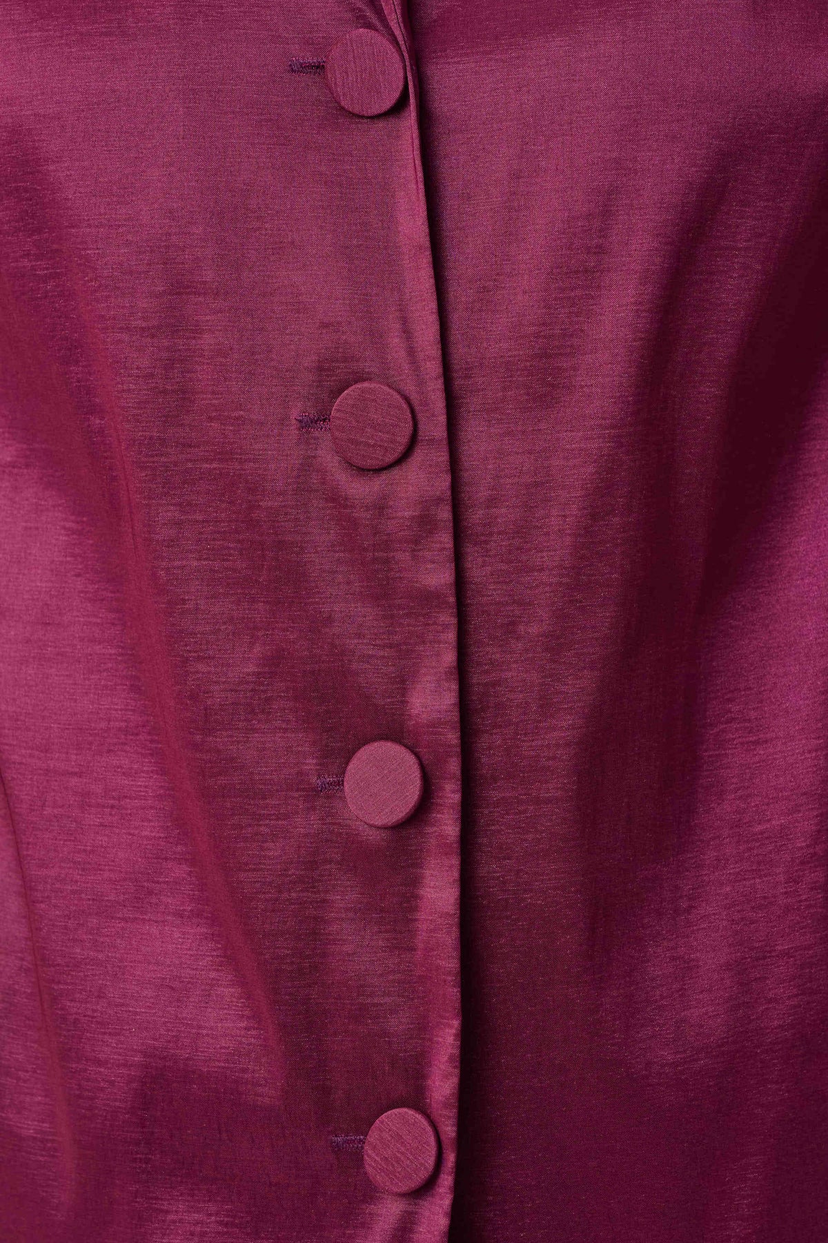 Joseph Ribkoff Berry Burst Signature | Stretch Taffeta Fitted Blouse With Rhinestone Buttons