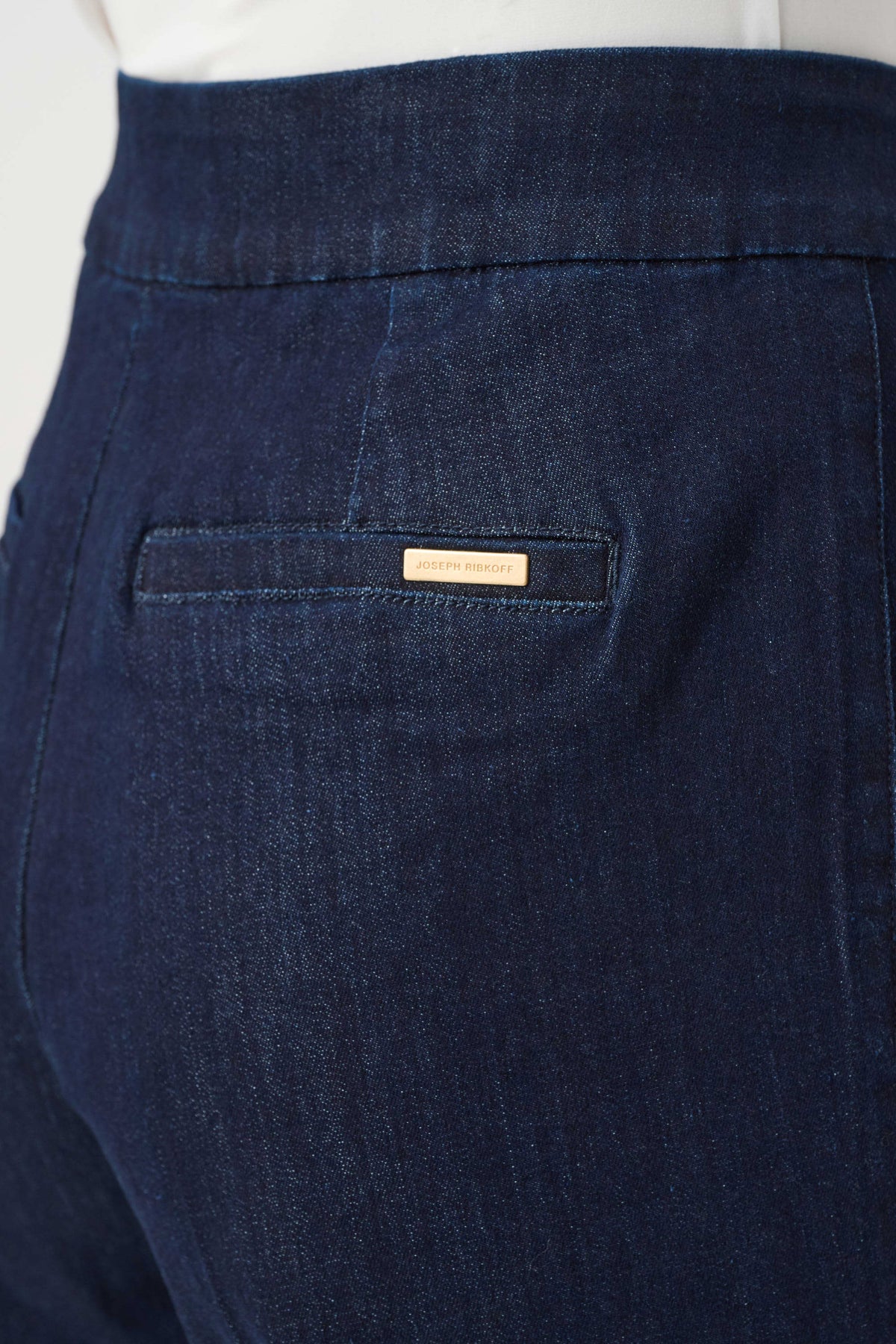 Joseph Ribkoff Dark Denim Blue Chloe | Stretch Denim High-Rise Wide Leg Jeans
