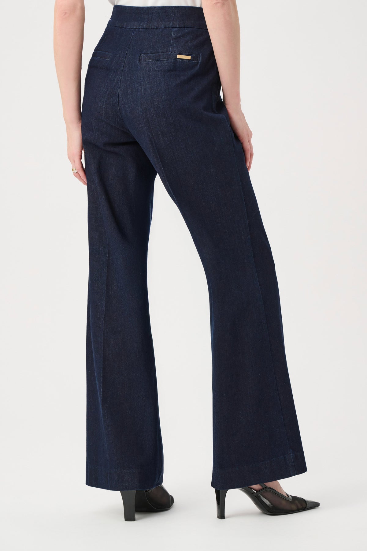 Joseph Ribkoff Dark Denim Blue Chloe | Stretch Denim High-Rise Wide Leg Jeans