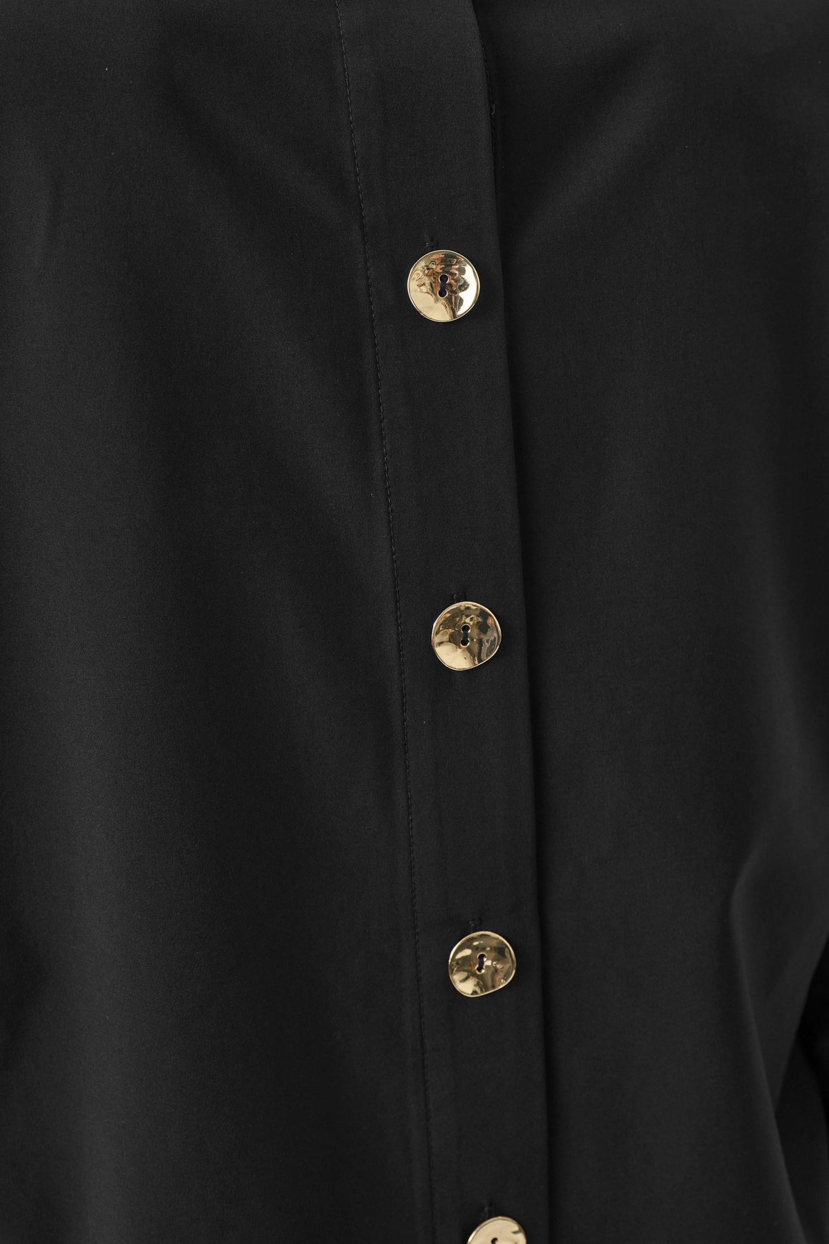 Joseph Ribkoff Black Stretch Poplin Shirt-Collar Boxy Top