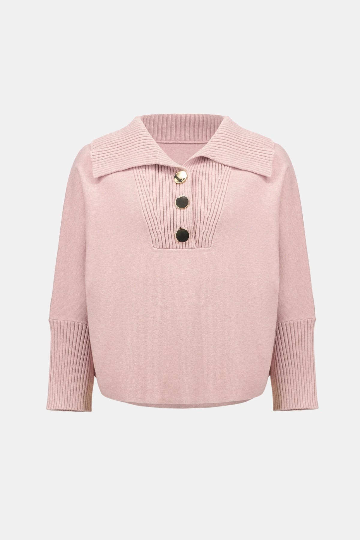 Joseph Ribkoff Soft Blush Brushed Viscose And Nylon Shawl-Neck Sweater