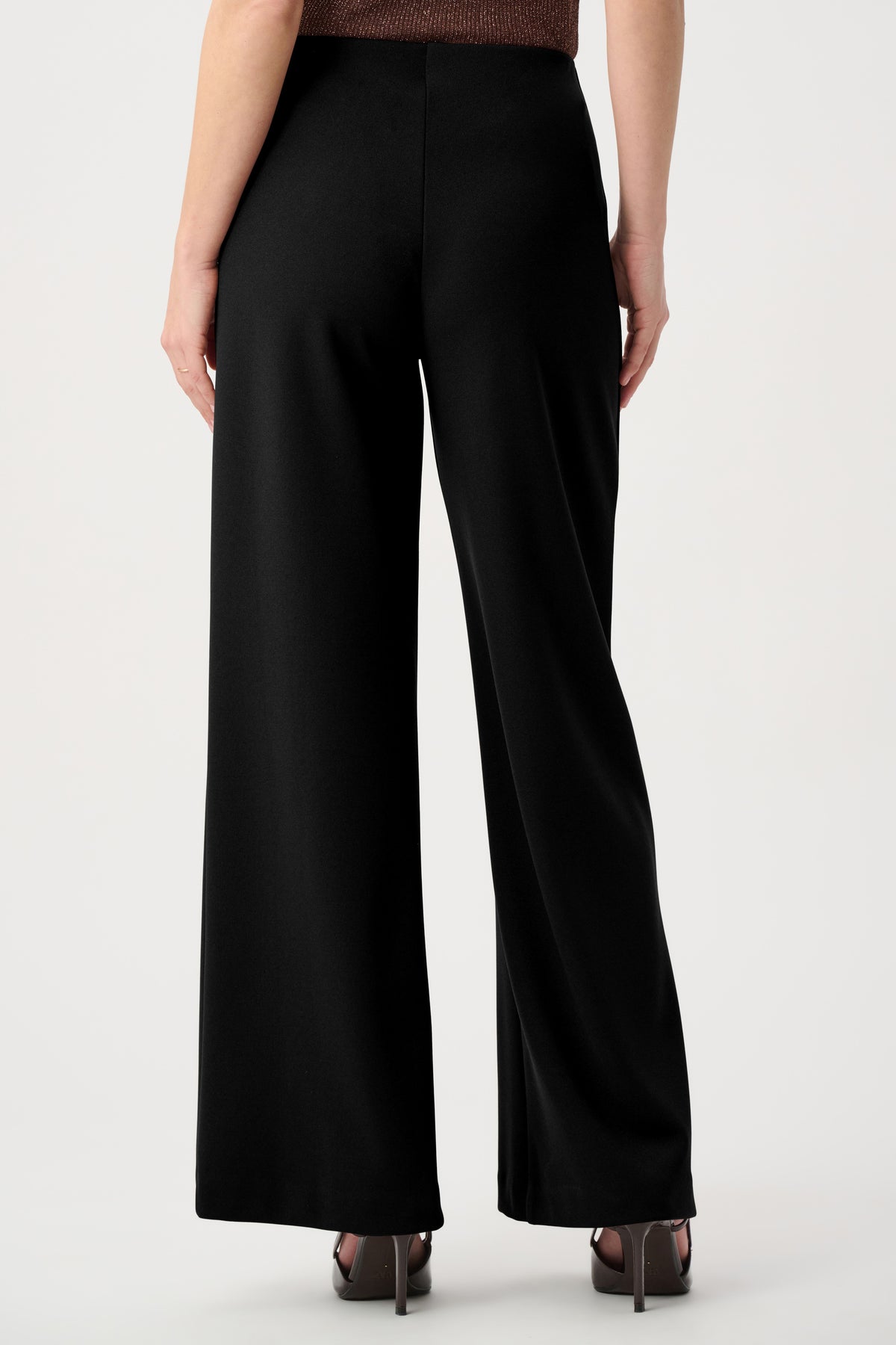 Joseph Ribkoff Black Sailor Wide-Leg Pants
