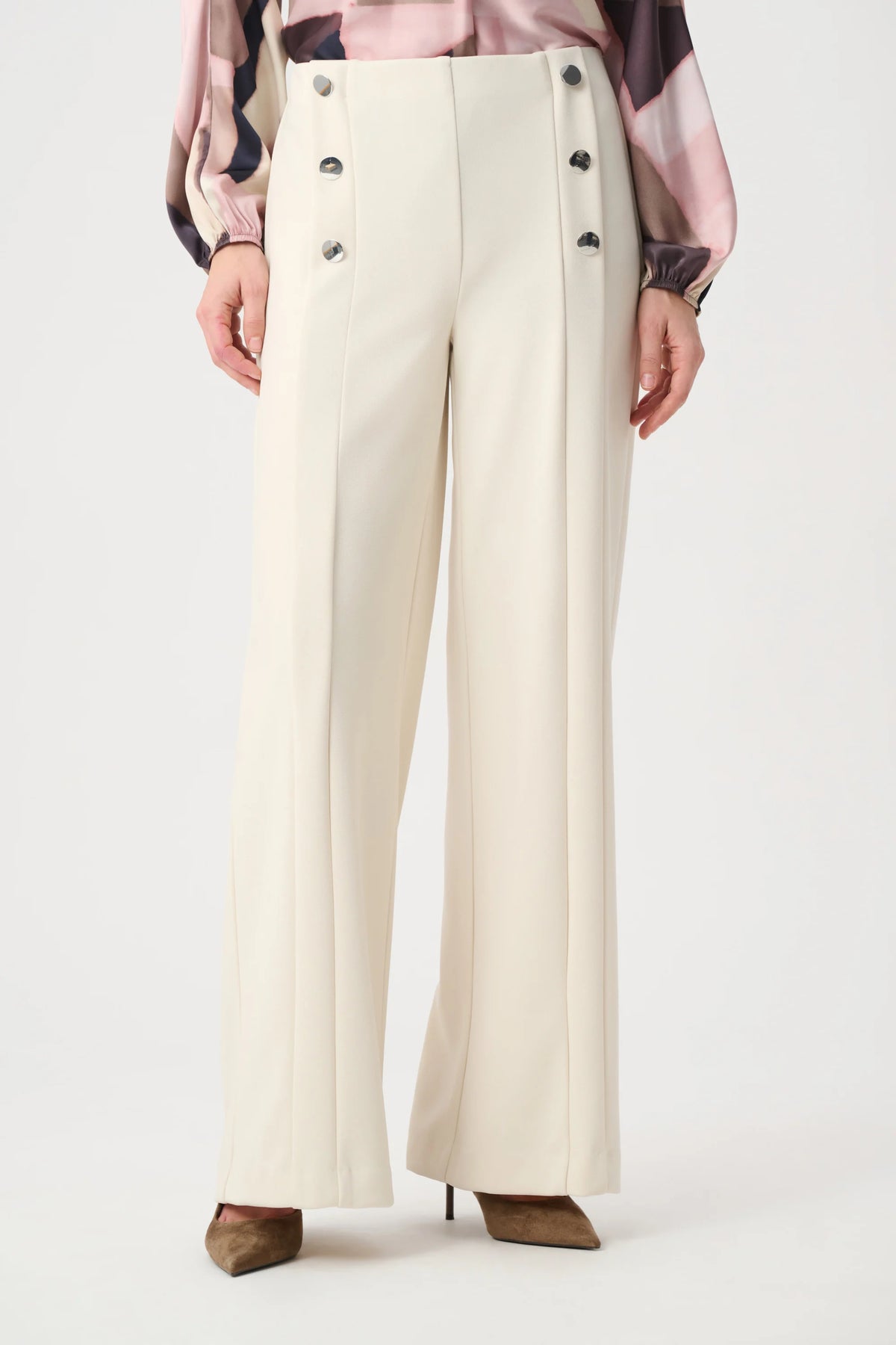 Joseph Ribkoff Birch Sailor Wide-Leg Pants