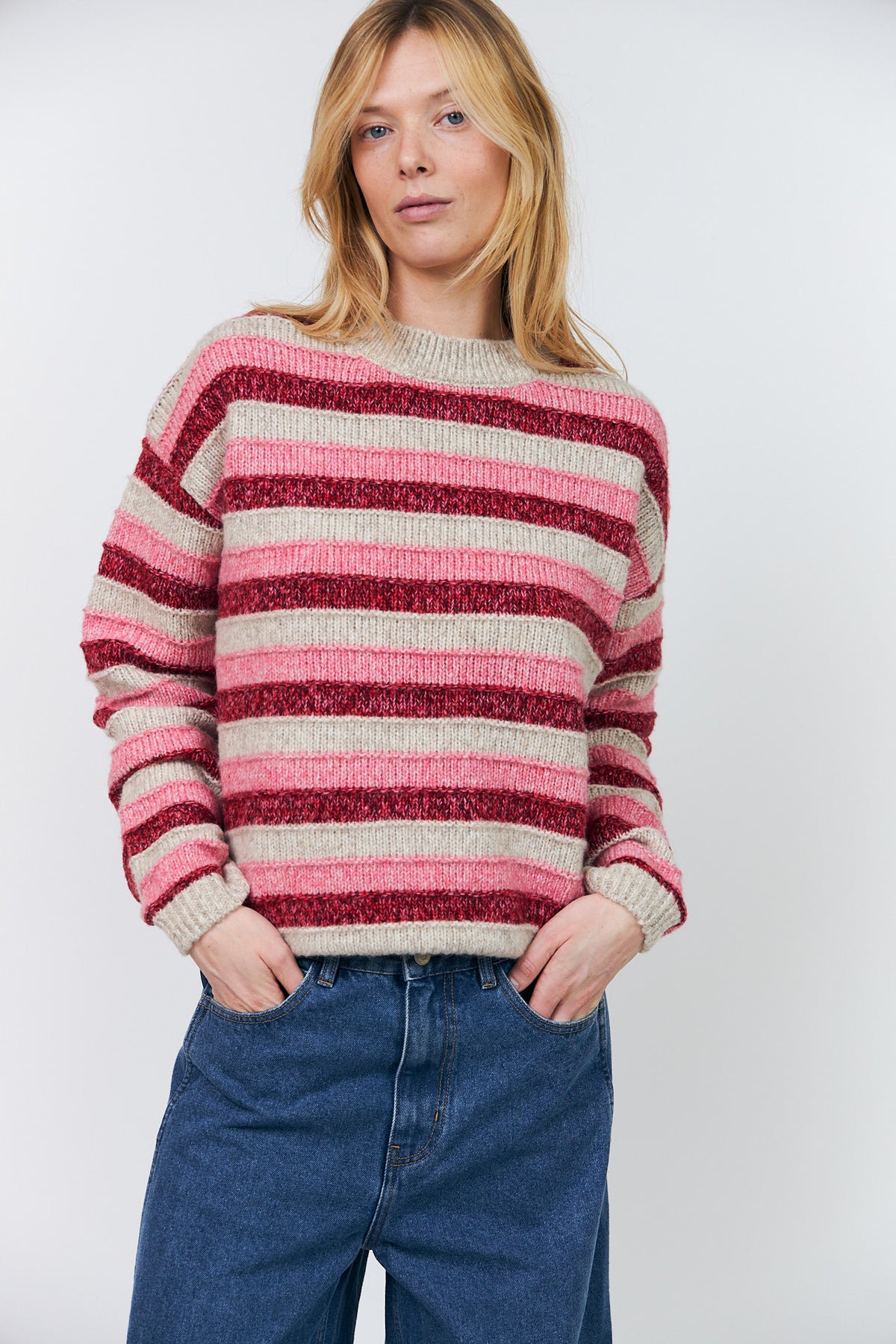 Lollys Laundry Macie Pink Knit Jumper