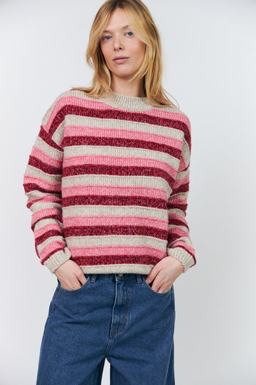 Lollys Laundry Macie Pink Knit Jumper