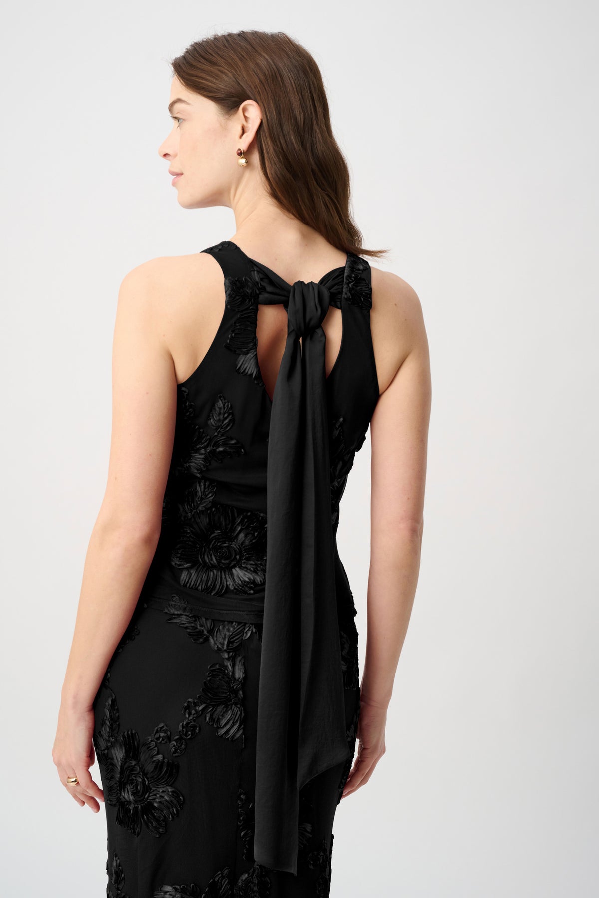 Joseph Ribkoff Black Embellished Sleeveless Top