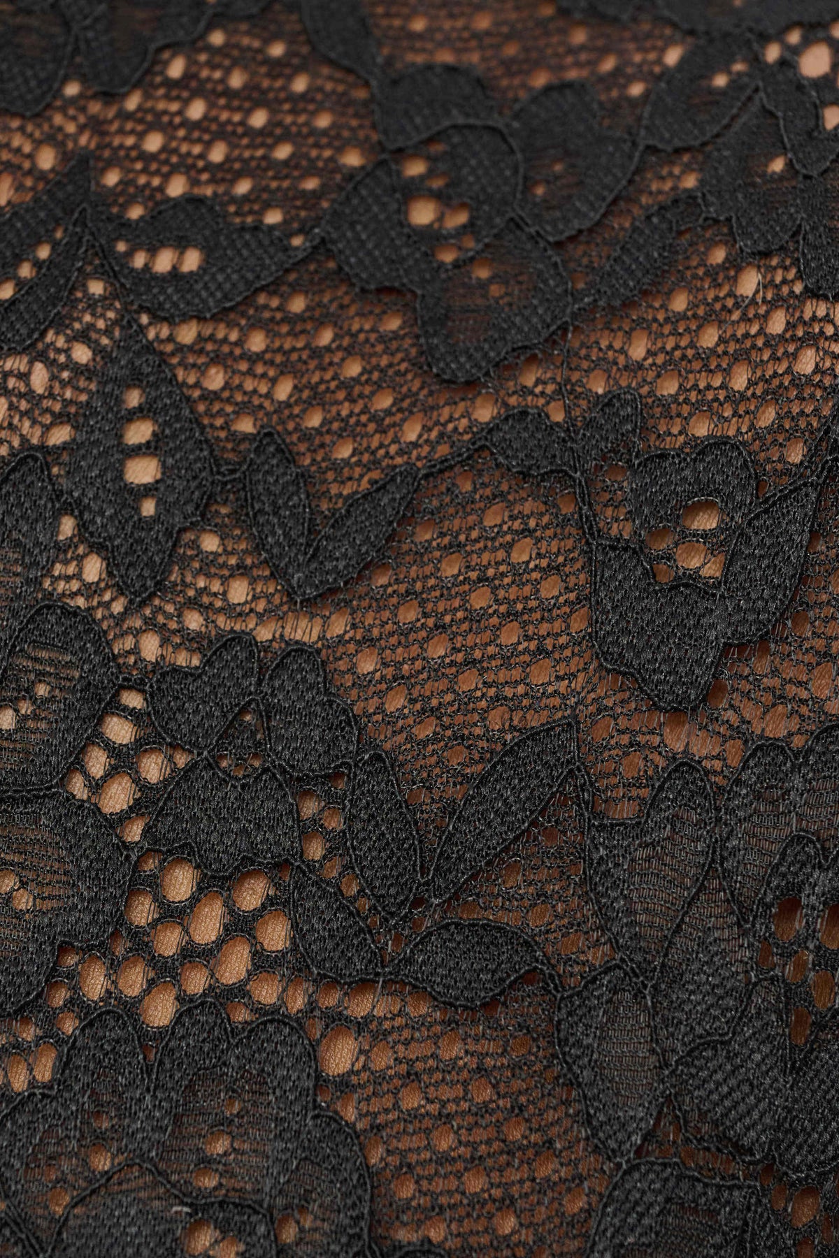 Joseph Ribkoff Black Sheer Lace Sleeve Wide-Leg Jumpsuit