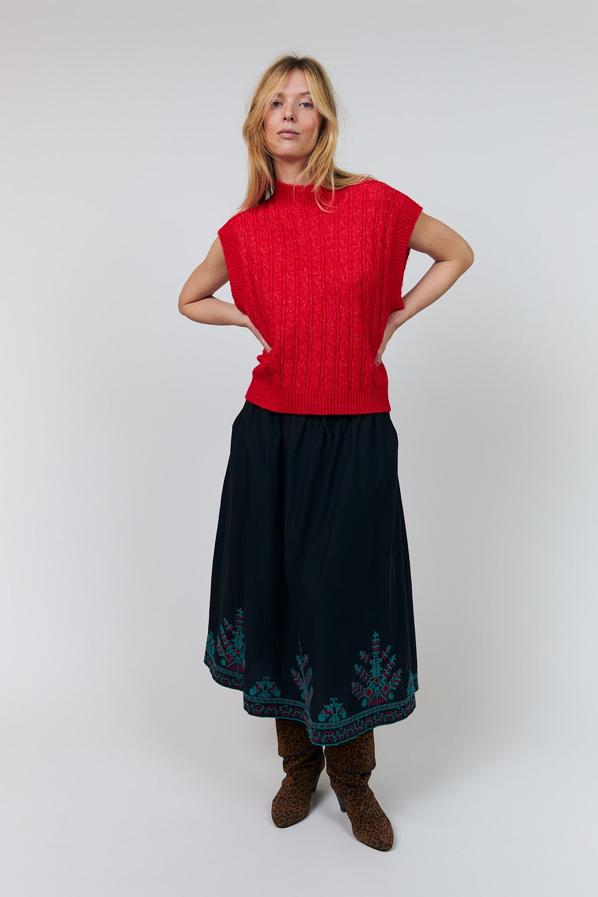 Lollys Laundry Red Finn Vest