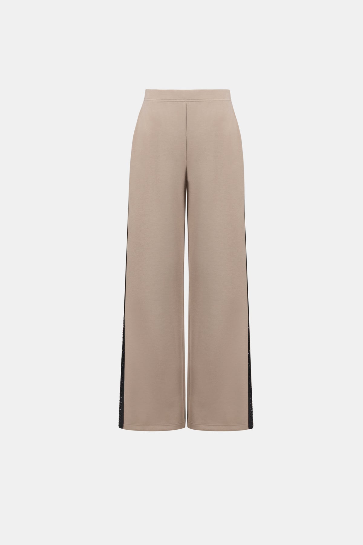 Joseph Ribkoff Fawn Wide Leg Pant With Rhinestones