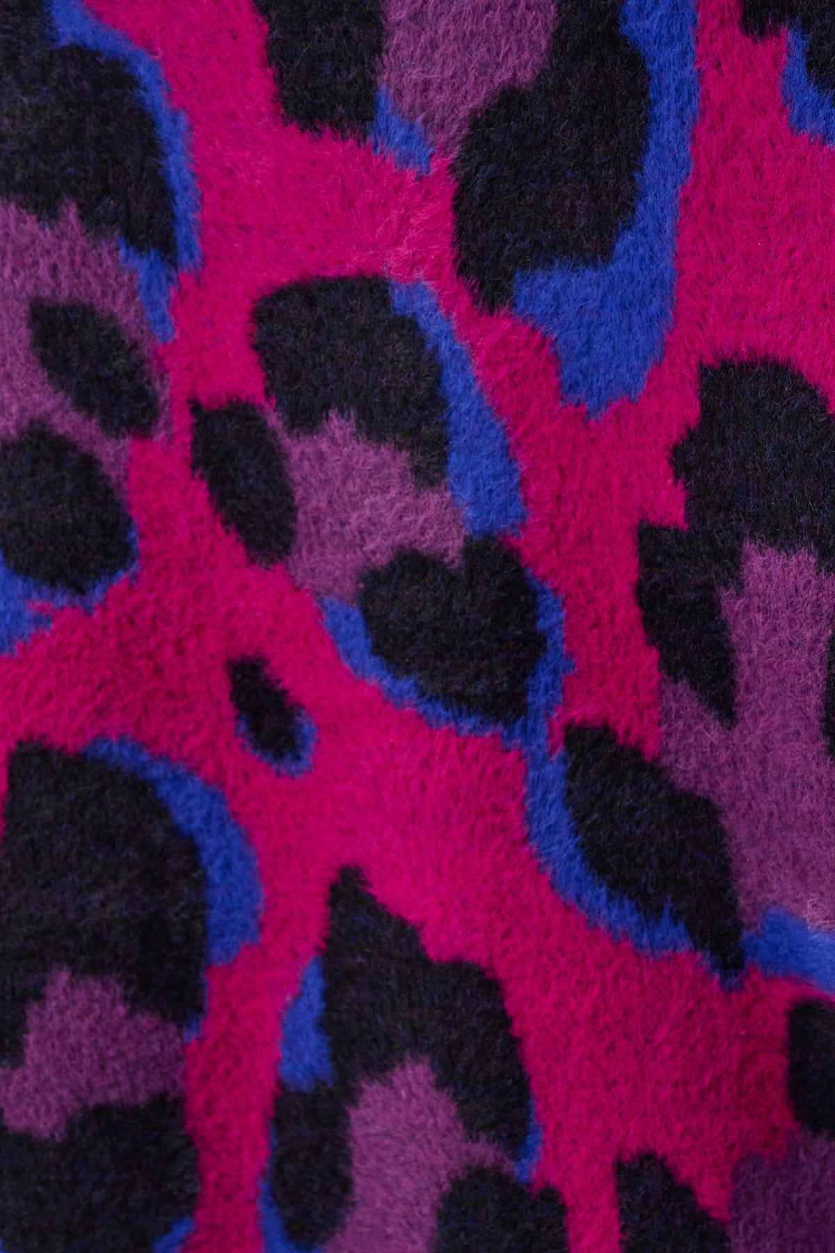 Joseph Ribkoff Black/Multi Animal Print Sweater Coat