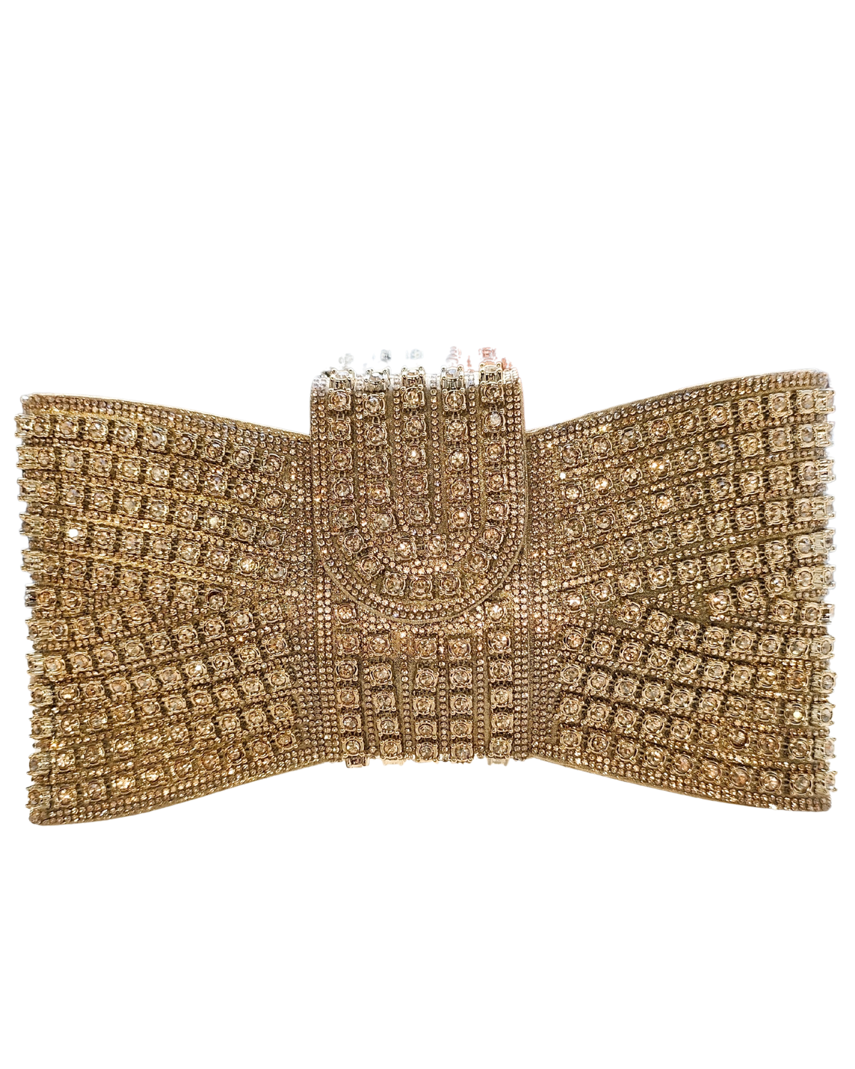 Dekers Shimo Shimo Bow Clutch - Gold