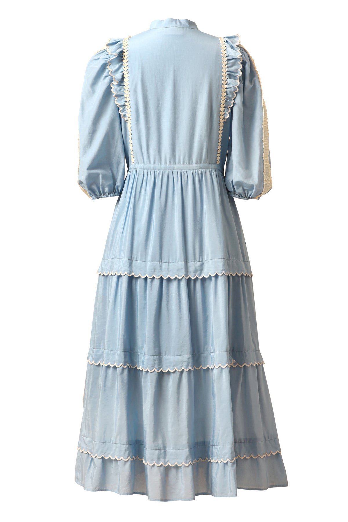 Emily Lovelock Chambray Blue Sabrina Dress