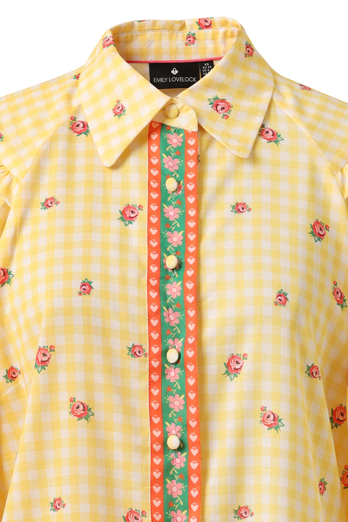Emily Lovelock Lemon Drop Edie Print Blouse
