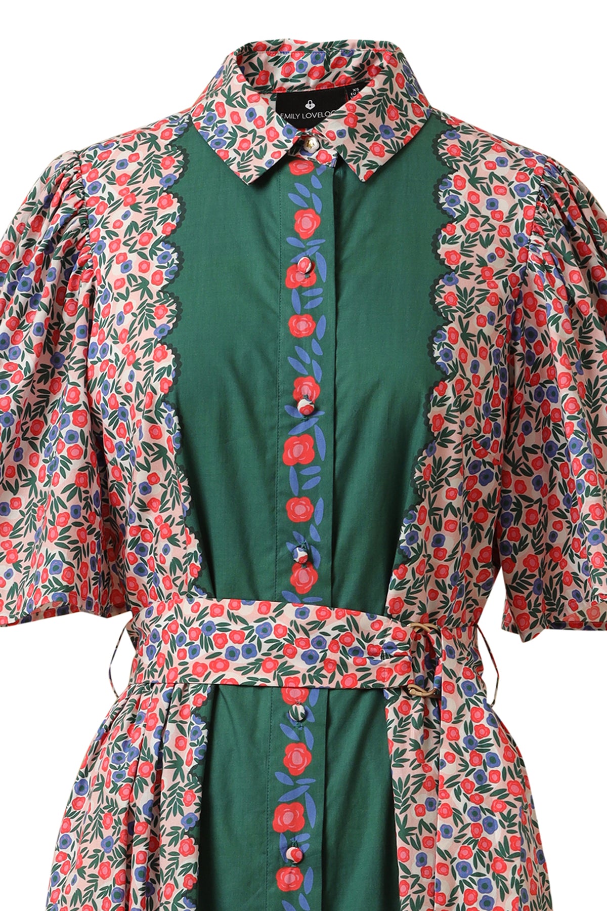 Emily Lovelock Veiled Rose Organic Cotton Holly Dress