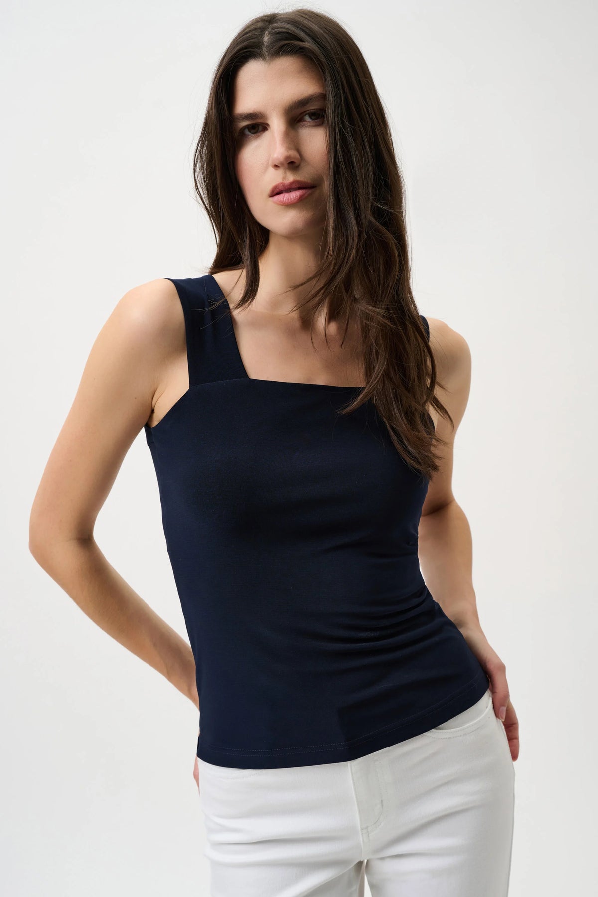 Joseph Ribkoff Midnight Blue Classic Square Neck Cami