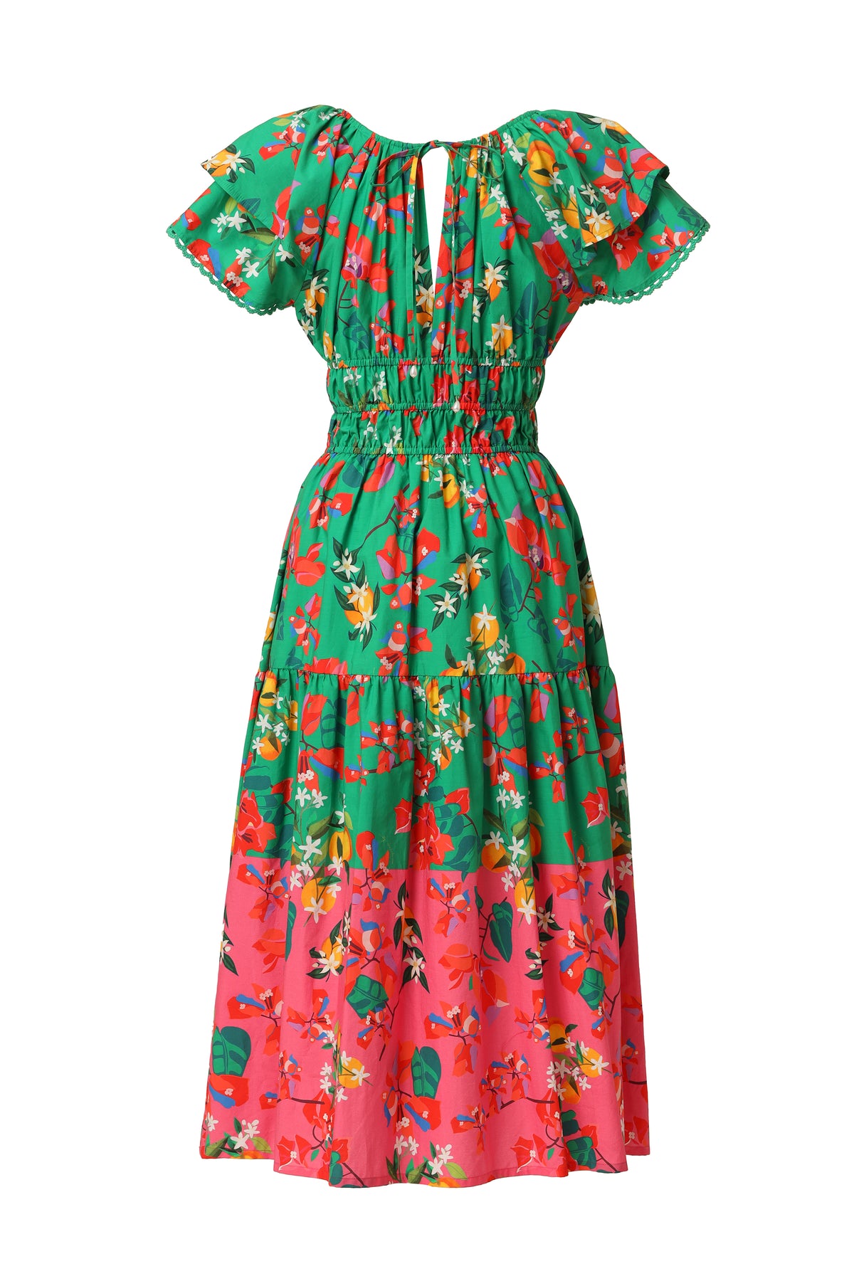 Emily Lovelock Valentina Organic Cotton Jelly Bean Green Dress