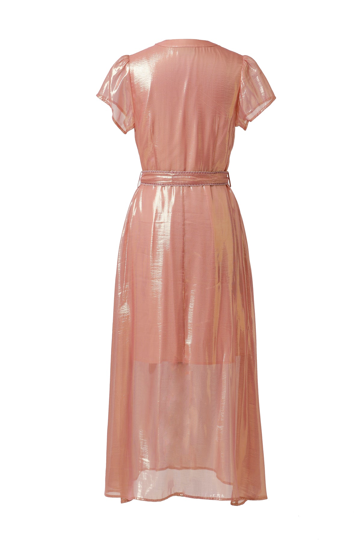 Emily Lovelock Veiled Rose Kayla Lurex Dress