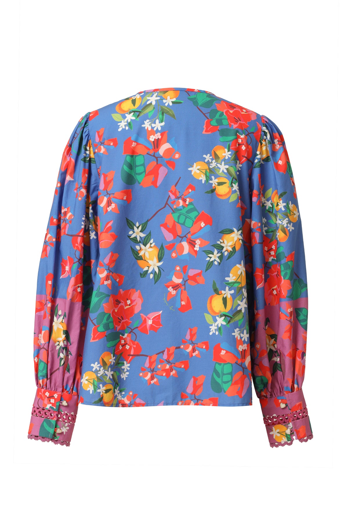 Emily Lovelock Amparo Blue Eva Blouse