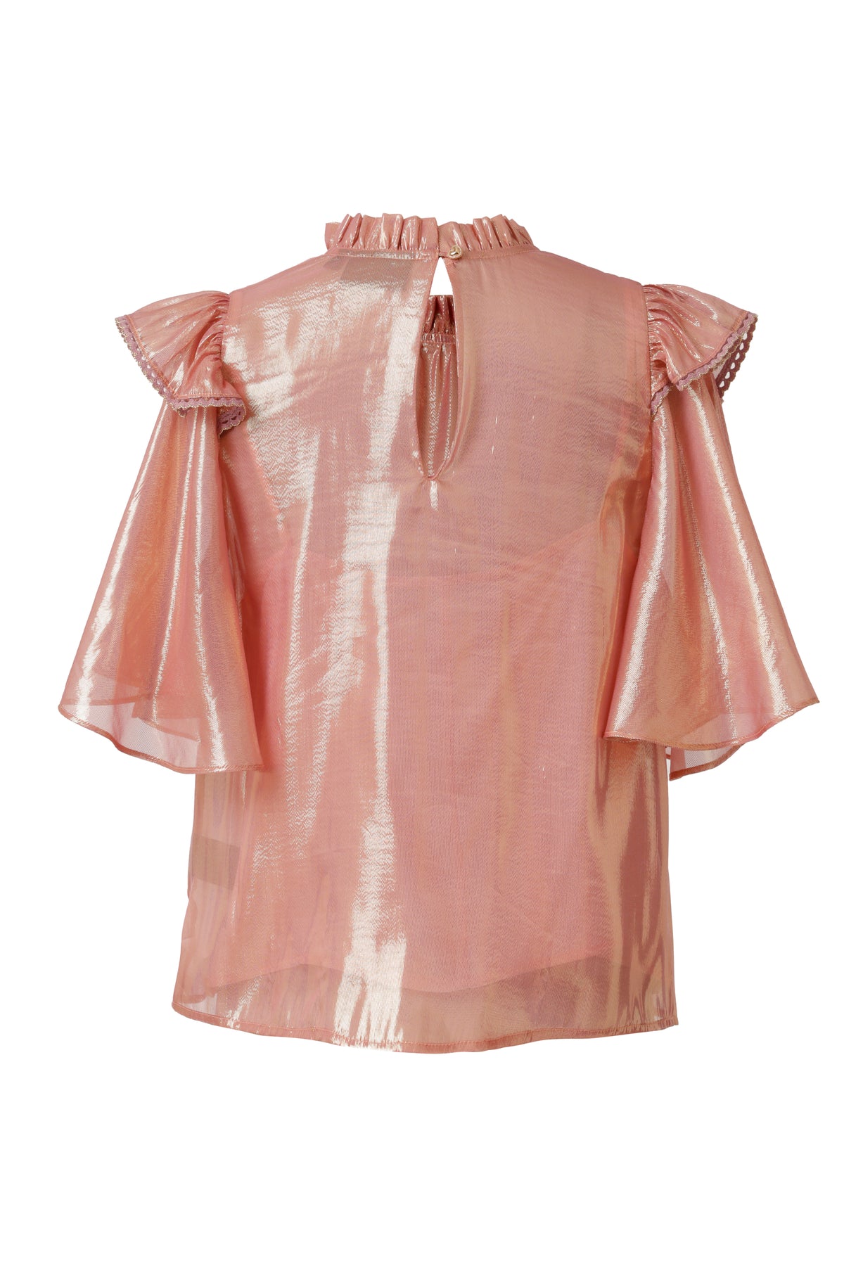 Emily Lovelock Veled Rose Gina Lurex Blouse