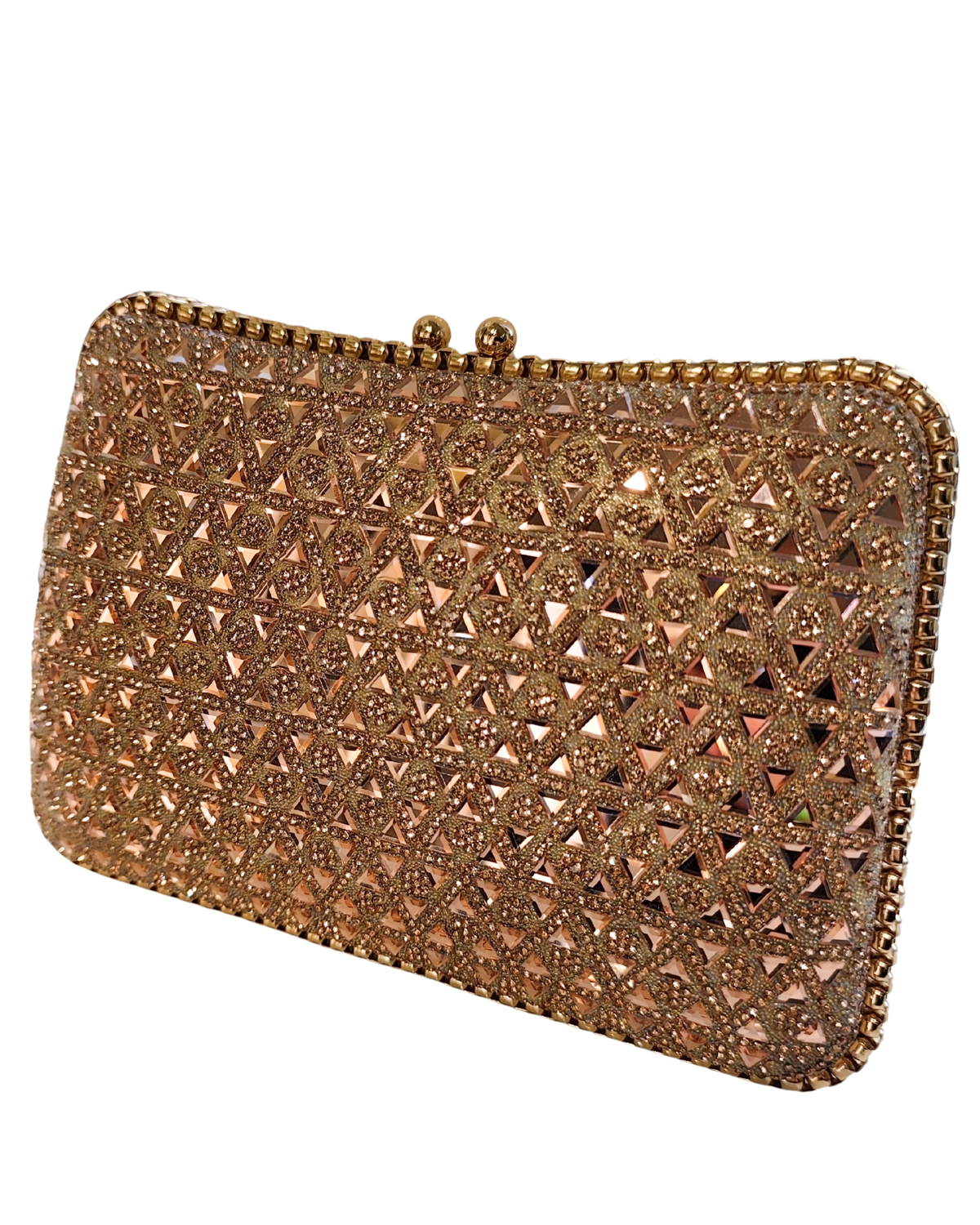 Dekers Shimo Shimo Vintage Purse Clip Closure Rose - Rose Gold