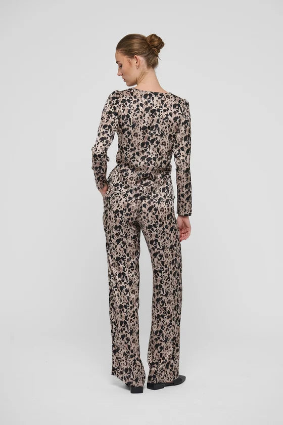 Dea Kudibal Cecile Stretch SIlk Twill Sauvage Blouse With Drape Detail