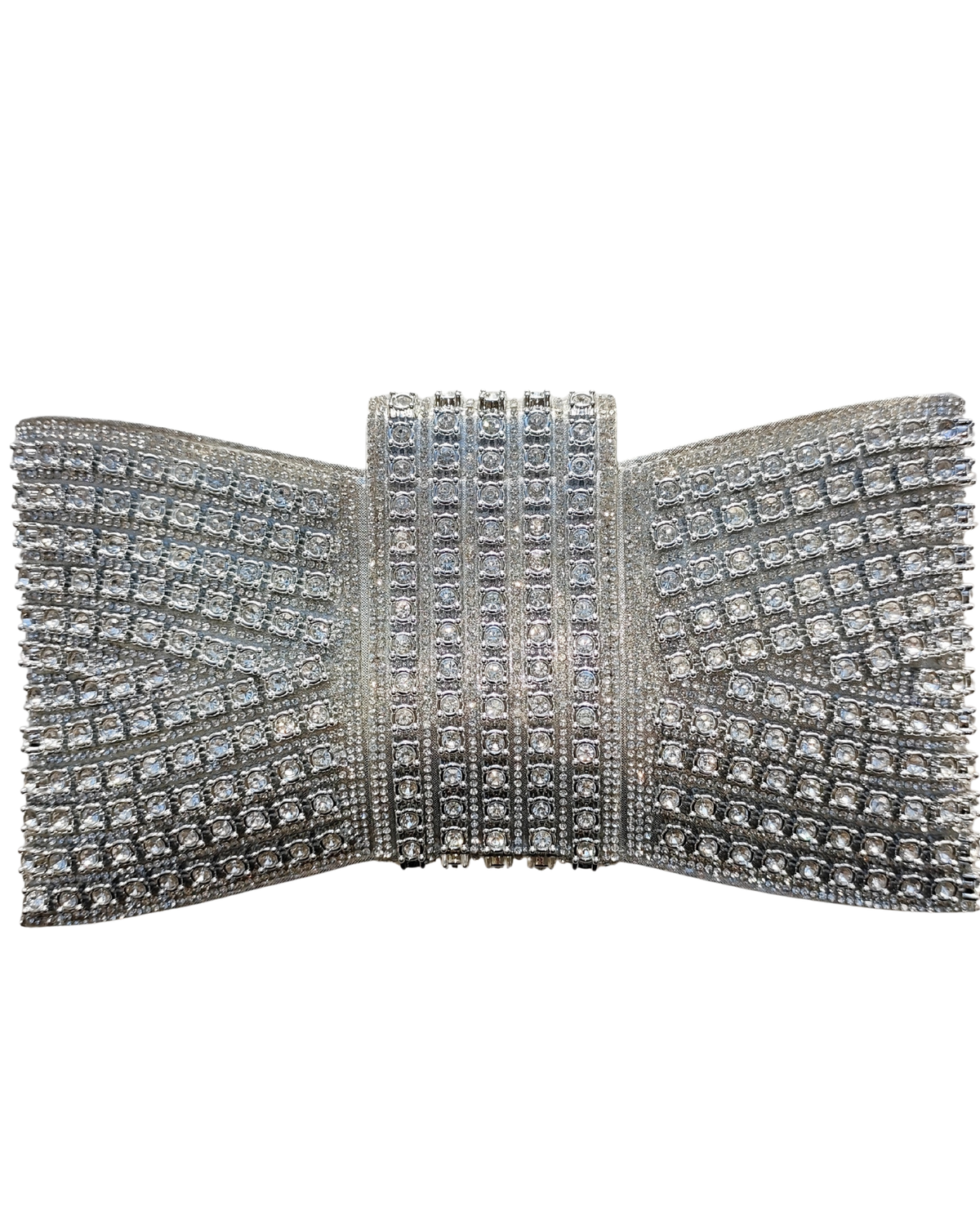 Dekers Shimo Shimo Bow Clutch - Silver