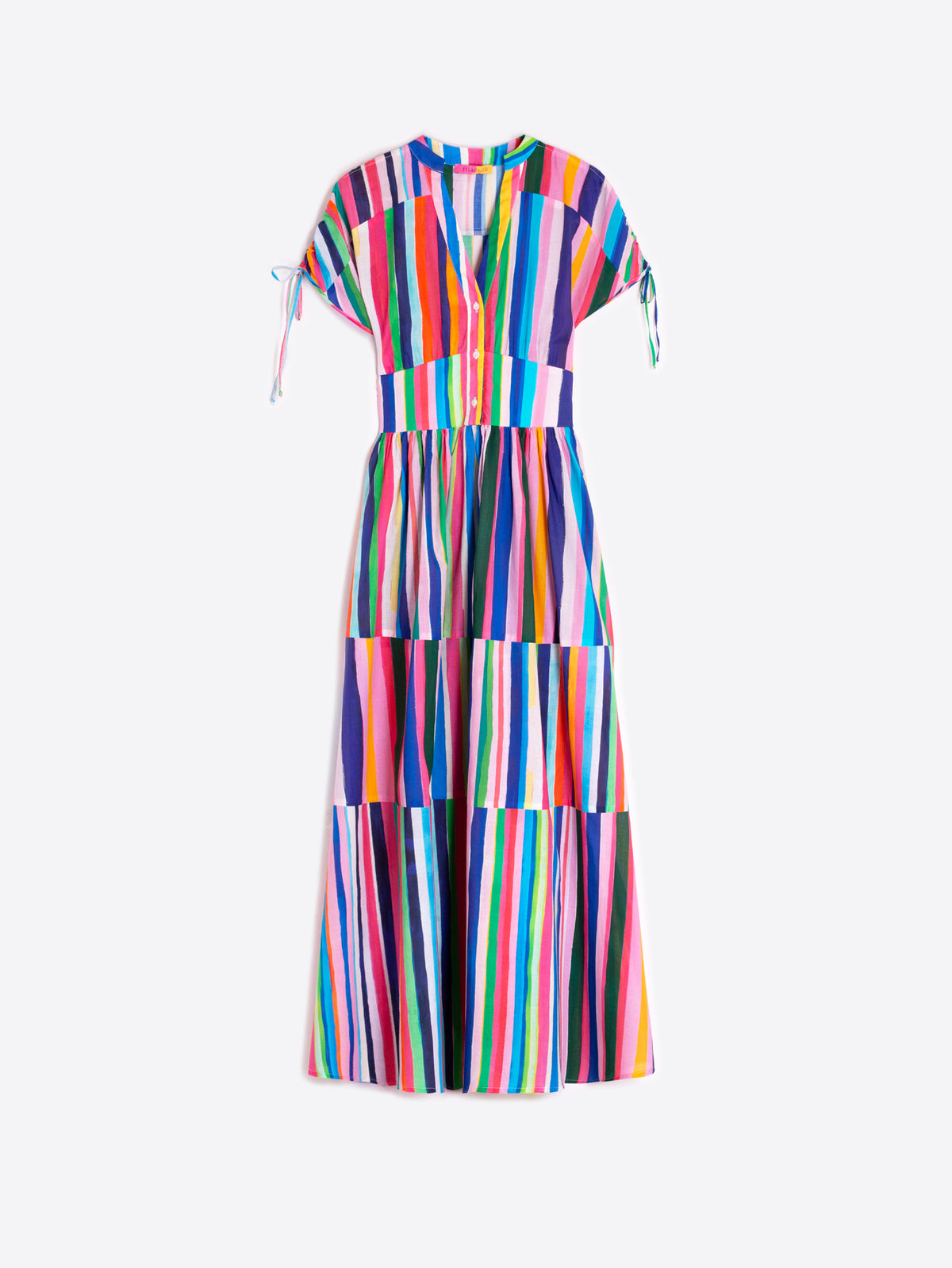 Vilagallo Striped Maxi Dress