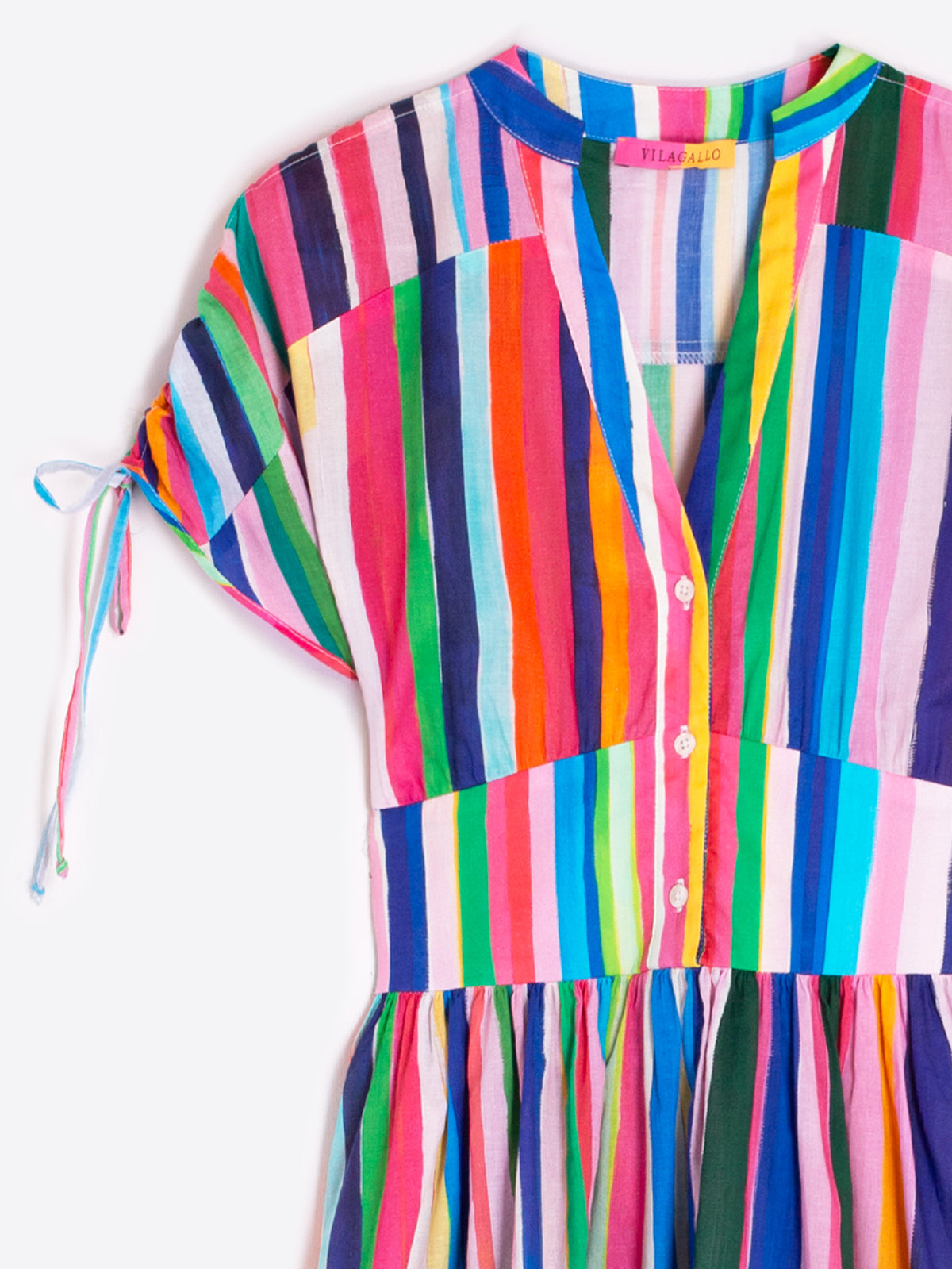 Vilagallo Striped Maxi Dress