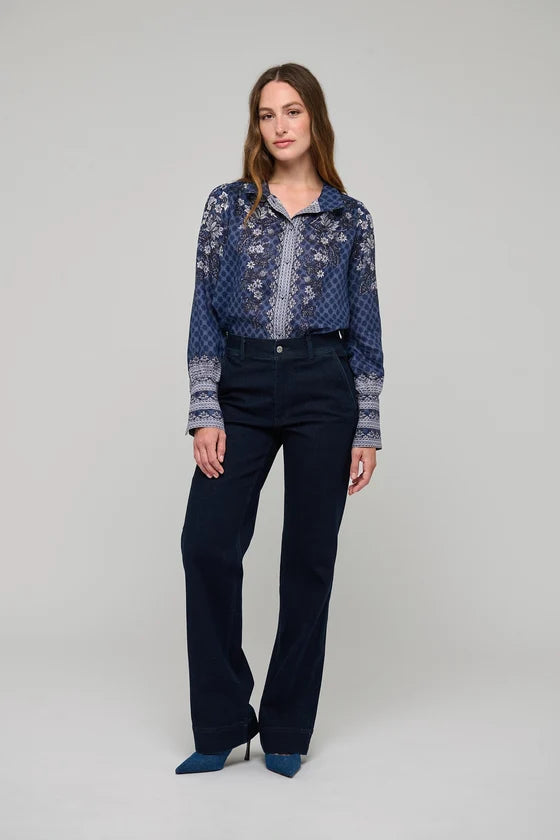 Dea Kudibal Amelie Linen Kudibelle Blouse With Stand Collar